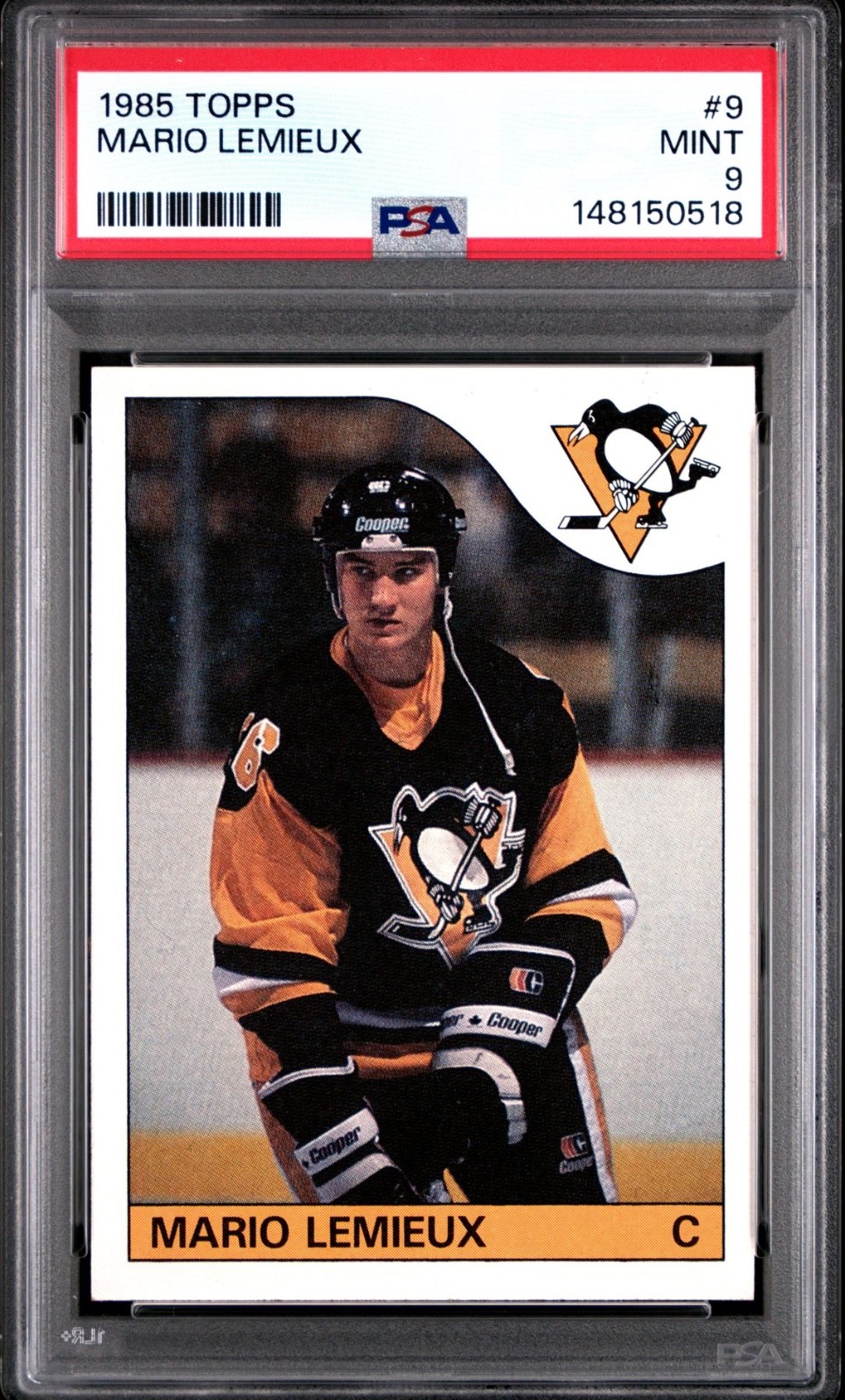 1995-96 Topps Mario Lemieux #9 PSA 9