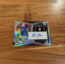 Emily Fox 2023-24 Panini Select FIFA Silver Prizm Pitchside Auto NRMT+ USWNT!