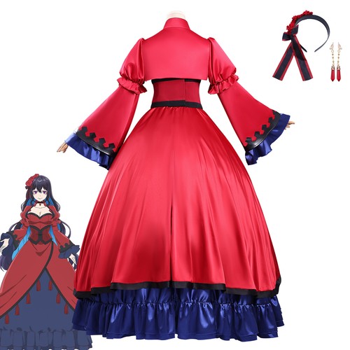 El Santo Grial de Eris Scarlett Castiel Vestido de Noche Conjunto Completo Disfraz Juegos con disfraces - Imagen 16 de 23