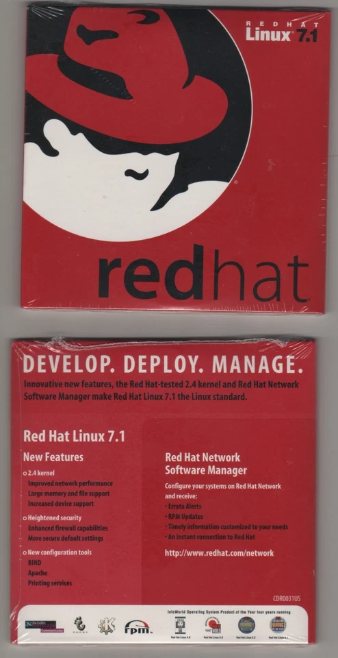 Red Hat Linux 7.1 Operating System CD Factory Sealed Brand New - Image 2 of 3