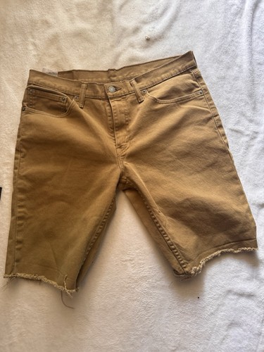 Levis Denim Shorts Adult W32 Brown Jorts Y2K Relaxed Dad Red Tab Wash Mens 511 - Picture 6 of 17