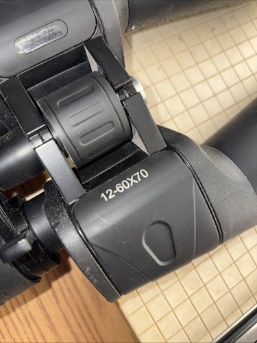 12-60x70MM FULL SIZE BINOCULARS Hunting Spotting Watching FREE SHIPPING - Picture 3 of 8