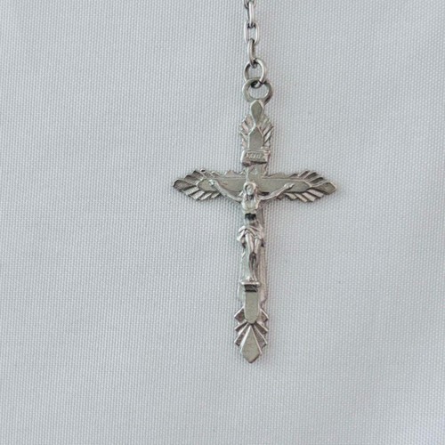 Dolce & Gabbana D&G Ohrring Silber Rosenkranz Kreuz 925 - Bild 9 von 9
