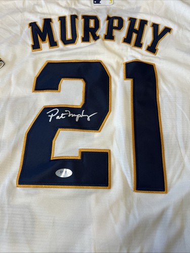 Pat Murphy Signed Milwaukee Brewers Jersey PSA DNA Autographed - Picture 2 of 6