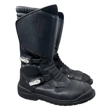 BMW Motorrad Santiago GoreTex Motorcycle Leather Boots Mens EU 43 US 10 Black