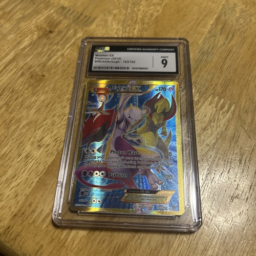 Mewtwo EX (163 Secret Full Art) 163/162 Breakthrough Holo, CGC 9 - Picture 3 of 6