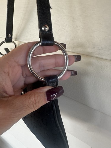 Rare Vintage y2k Guess Black Monogram Purse Shoulder Bag - Bild 11 von 14