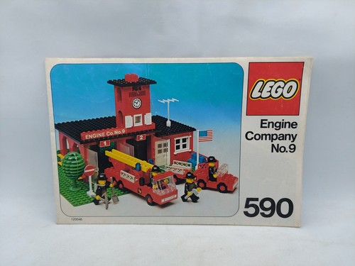 Libro istruzioni LEGO #590 Engine Company vintage - Foto 1 di 3