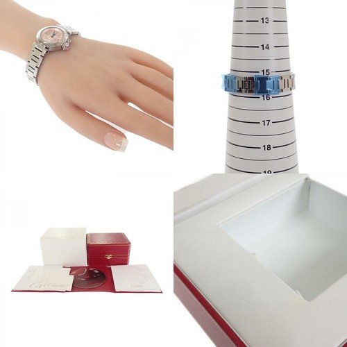 Used A Rank Cartier Misspasha W3140008 Watch Ss Stainless Steel Pink Dial Spinel - Bild 10 von 10