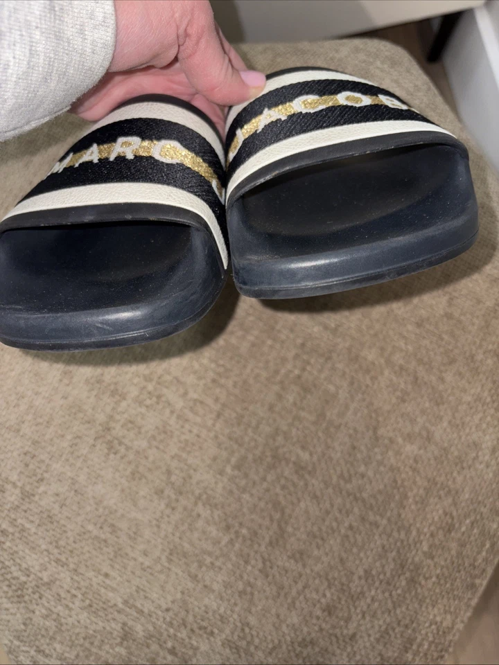 SANDALIAS MUJER MARC BY MARC JACOBS Azul Marino Metálico Deslizables 36 EE. UU. 6 Foto 3 de 4