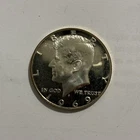 1969-S Proof Cameo Kennedy Half Dollar (40% SILVER) - BU QUALITY