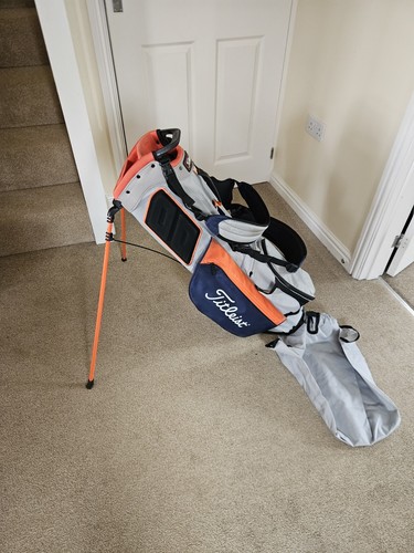 Titleist 4 Players Grey/ Orange/Blue Stand Bag RARE! - Picture 3 of 5