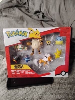 Jazwares - Pokémon 8 Pack Battle Ready - Figure Multi-Pack - Pikachu Lycanroc