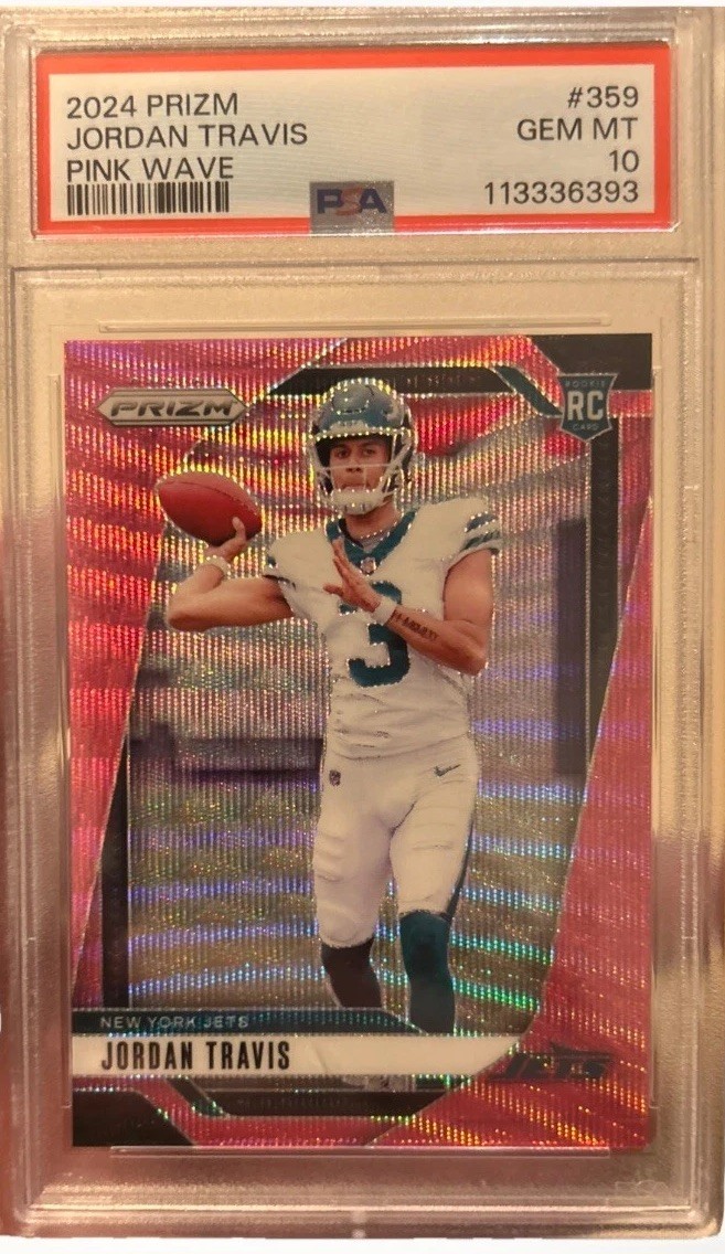2024 Panini Prizm - Rookies Jordan Travis #359 Pink Wave Prizm (RC)