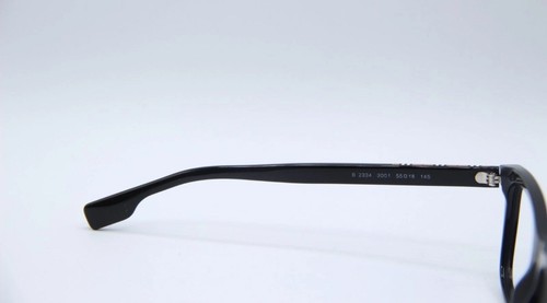 BURBERRY B2334 3001 BLACK AUTHENTIC DESIGNER EYEGLASSES 55-18 only FRAMES - Picture 3 of 4