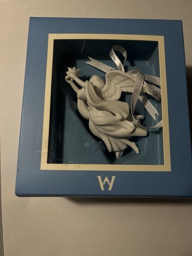 Wedgwood England White Porcelain Christmas Ornament Angel