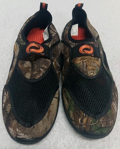 Realtree Men's Size 10 Water Shoes/Aqua Socks, Camo, Slip On, Mesh Unworn