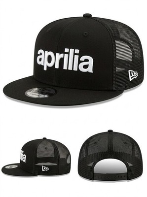 Aprilia Racing Logo Embroidered New Era 9Fifty Snapback Mesh Trucker Cap Hat