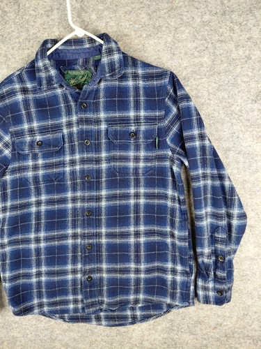 Woolrich Hemd kariert Flanell Langarm Shacket Taschen Herren S blau 20x26 Taschen - Bild 3 von 18