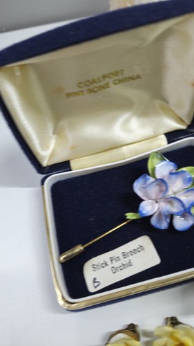 Spille ceramica vintage Coalport Royal Doulton osso fine Cina lotto lavoro x9 - Foto 4 di 13