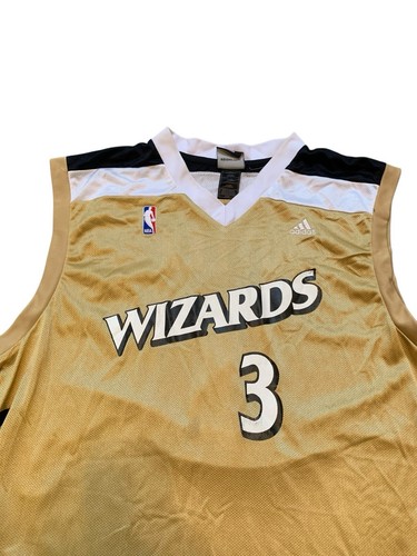 Adidas Swingman Washington Wizards Gold Alternate Caron Butler Jersey Size Large - Picture 3 of 7
