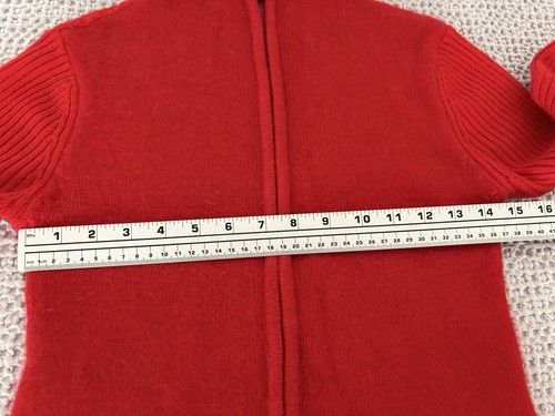 Suéter Mujer Rojo Cremallera Talla S Manga Larga - Imagen 3 de 7