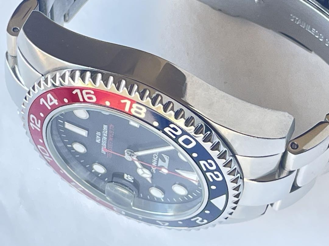 TECHNOS TSM-412 PEPSI ベゼルDIVERS STYLE TECHNOS TSM-412 PEPSI Bezel DIVERS STYLE Wristwatch | eBay