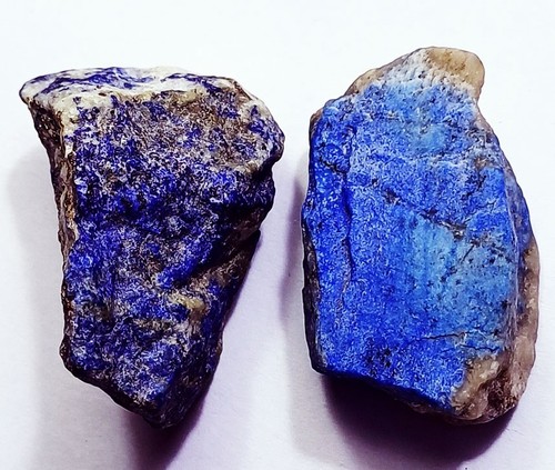 100% Natural Lapis Lazuli 319.75 Ct/2 Pieces Rough Lot Loose Gemstone - Picture 3 of 6