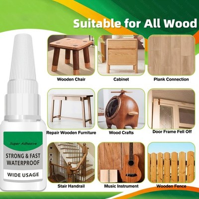 Quick-Dry Super Glue for Shoes, Ceramics, Plastic, Metal & Fabric Repair Project