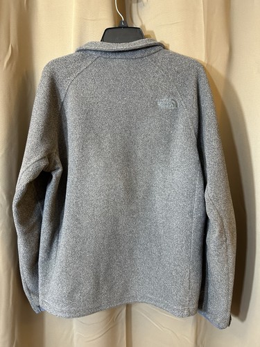 North Face Lightweight Jacket Zip Up Fleece Gray Size Medium - Picture 5 of 5
