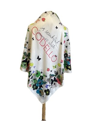Codello Scarf A Beautiful Summer With Codello Butterfly Flower Strawberry #A83