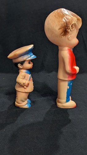 Vintage Sun Rubber Co. Lover Boy  & Policeman Squeeze Toy Figures! - Picture 2 of 9