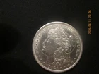 1921 Morgan silver $ , 90% silver , AU