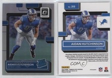 2022 Panini Donruss Optic Rated Holo Prizm Aidan Hutchinson #213 Rookie RC