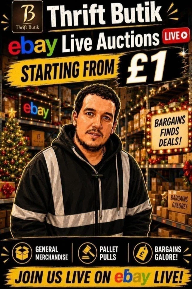 £1 Start Live Auctions With Richard – General Merch, Pallet Pulls & Bargain