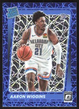 5695F 2021-22 Donruss Optic #191 Aaron Wiggins Blue Velocity