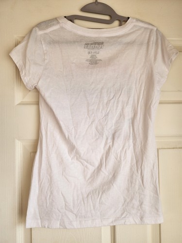 Girls Juniors Teenage Mutant Ninja Turtle White T-shirt Size L Large 11-13 - Picture 3 of 5