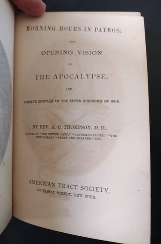 MORNING HOURS IN PATMOS Opening Vision Apocalypse.  Rev. Thompson.  1860 (ATS) - Bild 10 von 24