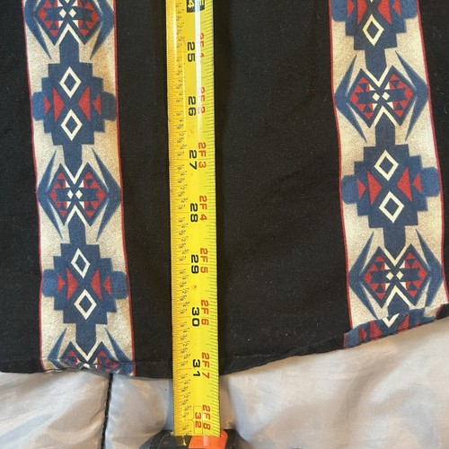 Vintage Wrangler Southwestern Aztec Pearl Snap Cowboy Western Hemd Large - Bild 7 von 8