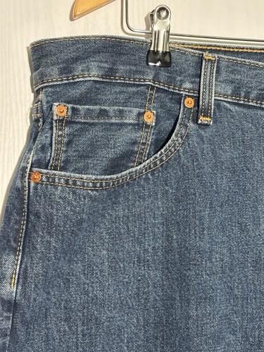 Levi's 505 Jeans Men's 40 30 Blue Classic Regular Fit Straight Leg New - Picture 2 of 14