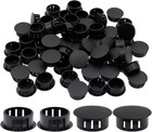 60PCS 22mm (0.87") Black Hole Plugs - Plastic Flush Type (0.87), 