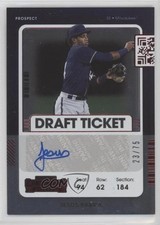 2021 Panini Contenders Prospect 2 Red Draft Ticket 23/75 Jesus Parra Auto 0b3