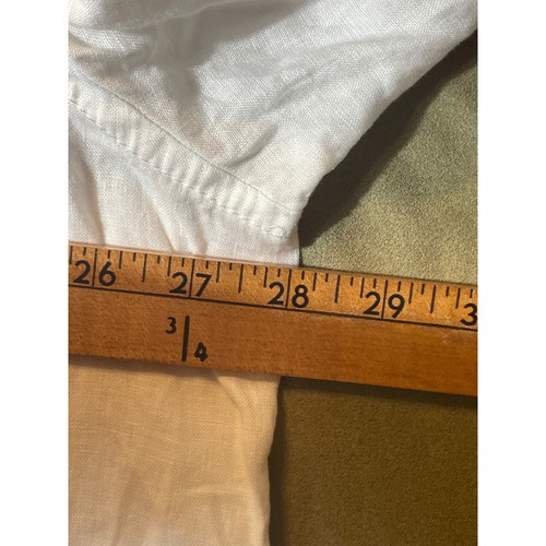 Camisa de playa Tommy Bahama Relax para hombre 3XL blanca manga corta abotonada de lino C - Imagen 5 de 6