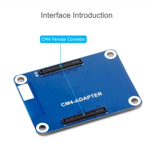 1X(CM4-Adapter mit Kühlkörper für CM4-Schnittstellenanschluss-Schutzplatin8480 - Bild 9 von 10