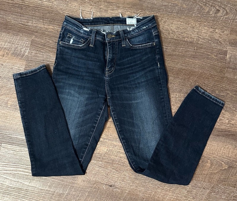 Bridge by gly womens size 25 High Rise Ankle Skinny Dark Jeans