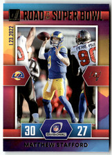 Panini Football NFL Donruss 2022 No DR-MS Matthew Stafford Road to the Superbowl