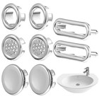  8 Pcs Überlaufabdeckungen Waschbecken Lochabdeckung Für Das Im Badezimmer