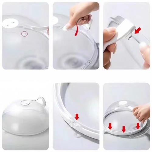 Microwave Food Splash Proof Cover Oven Heating Cover Plates Transparent Cover - Picture 24 of 27