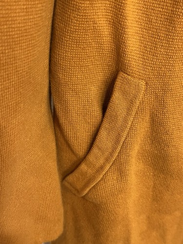 Cárdigan J Crew para mujer talla XS frente abierto naranja bolsillos de algodón - Imagen 4 de 8