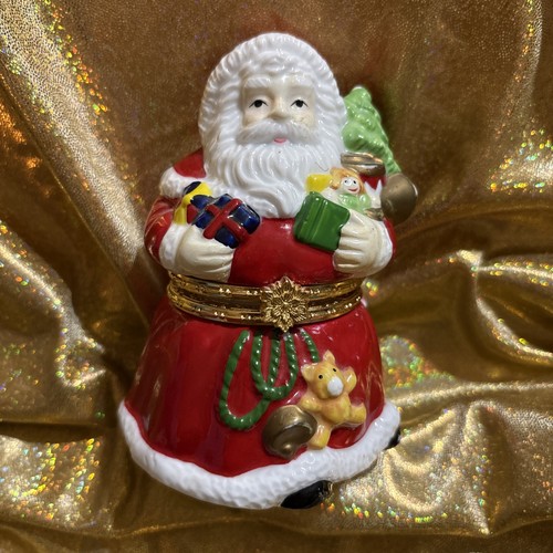 Weihnachtsmann Porzellan Schmuckschatulle Weihnachten Forevers Wohlstand Baum International - Bild 1 von 3